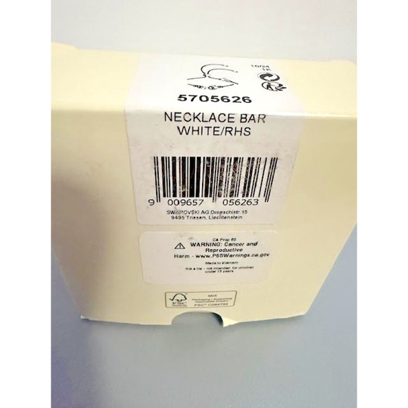 Swarovski Constella Necklace Crystal Pearl, Round Cuts Rhodium 5705626 NIB - Picture 3 of 4